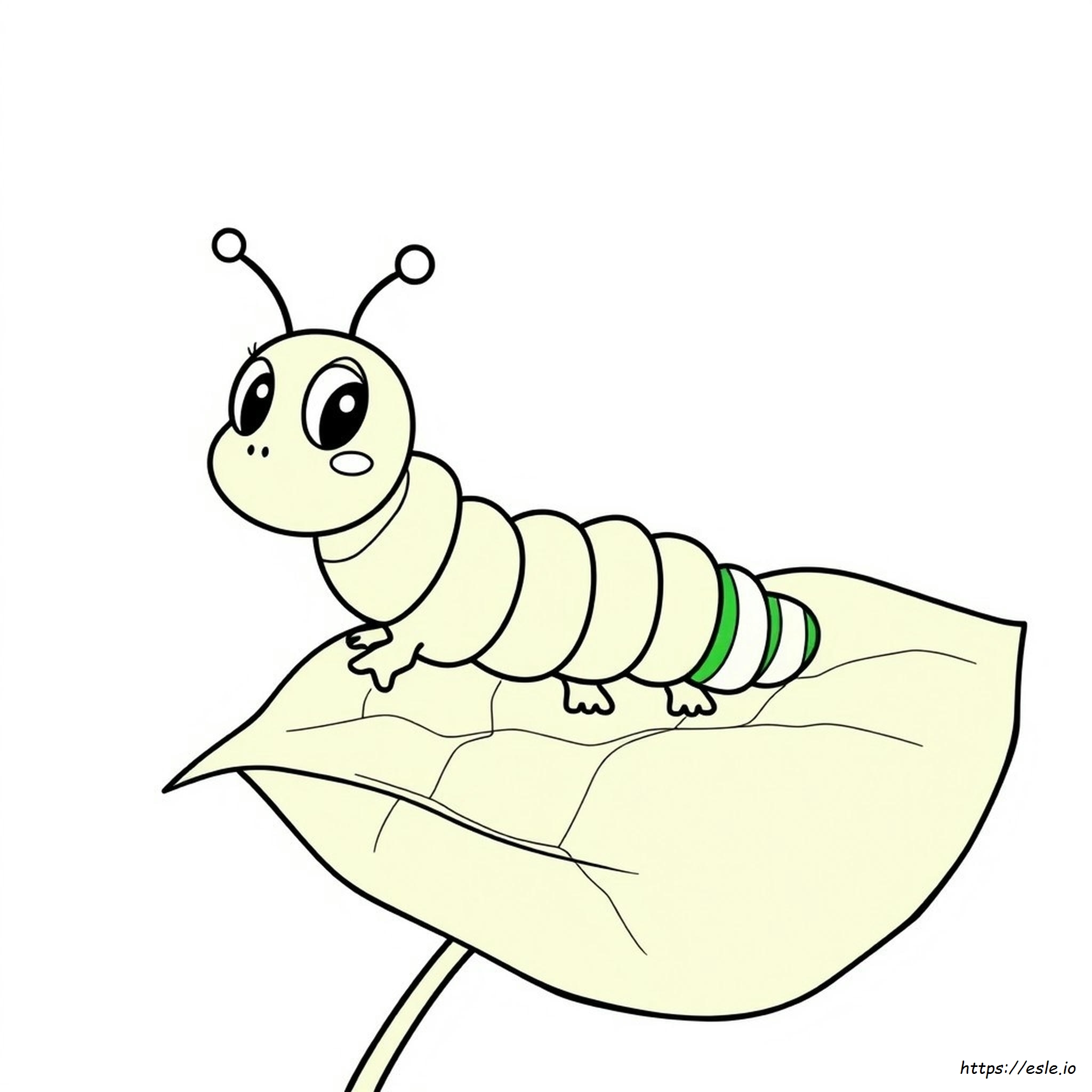 Cartoon Caterpillar Coloring Pages