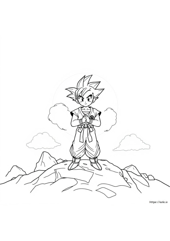 Son Goku Ausmalbild