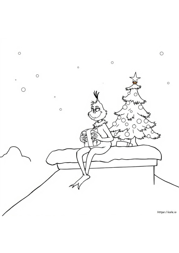 Grinch De Natal Para Colorir Fácil
