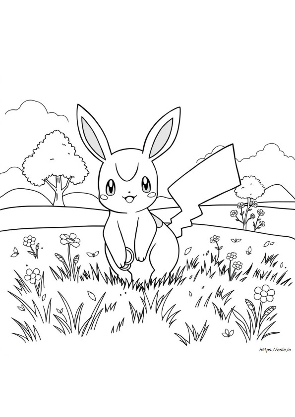 Dedenne Pokemon Coloring Page