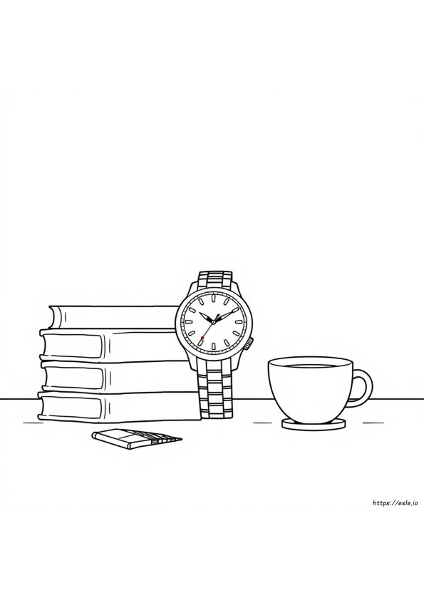 Gambar Mewarnai Jam Tangan Yang Dapat Dicetak