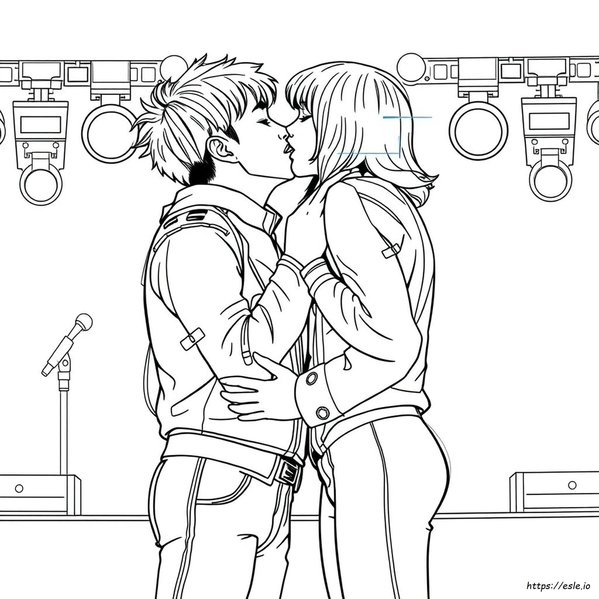 Kiss Band Coloring Pages Free
