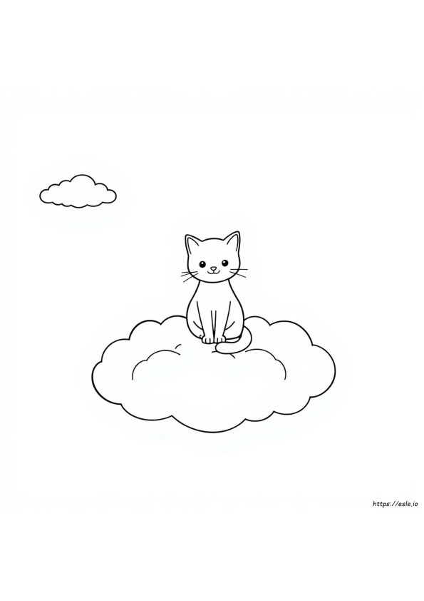 Kedi Boyama Şablonu