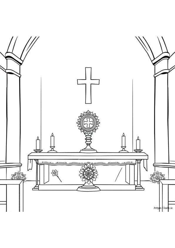 Monstrance Coloring Pages Printable