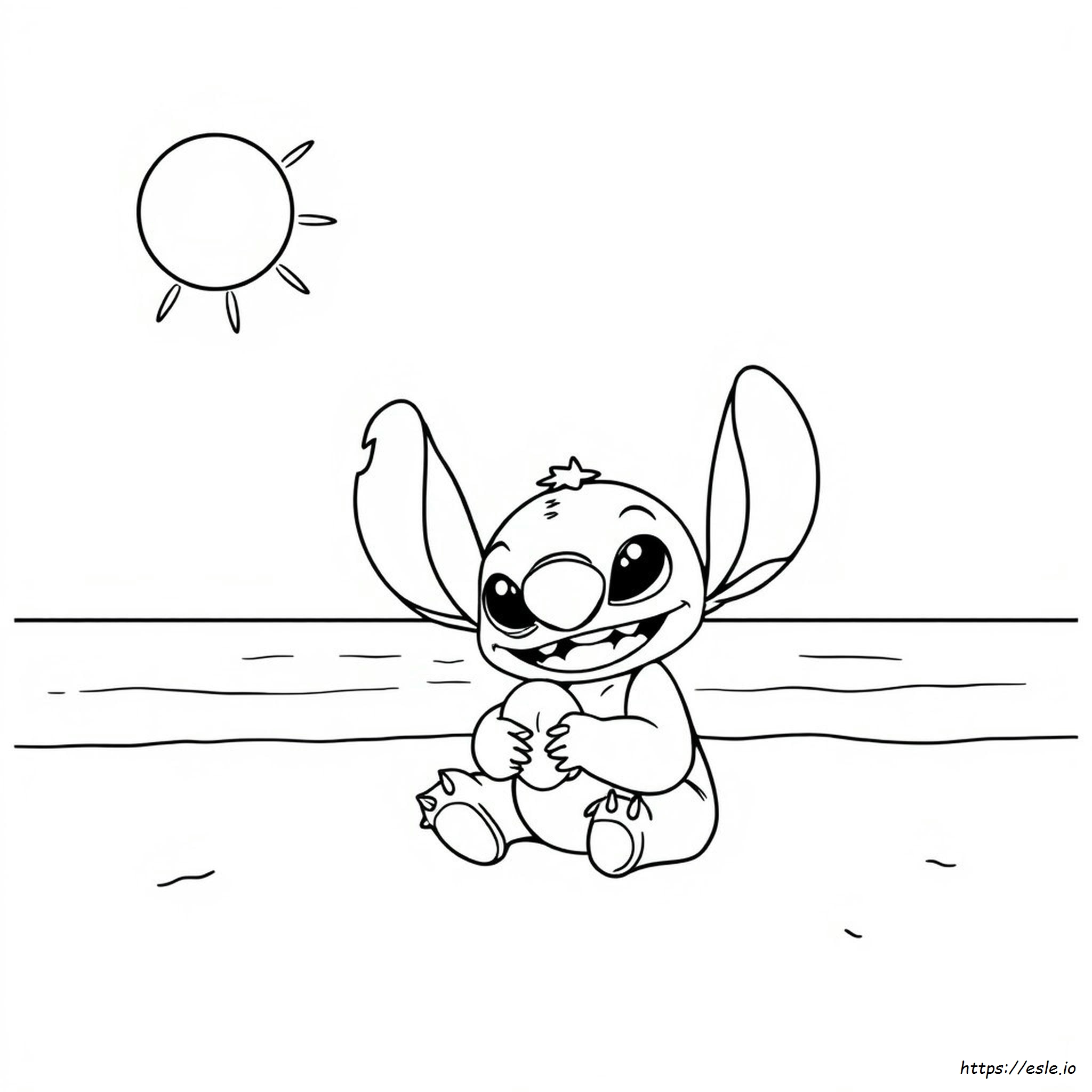 Desene De Colorat Cu Stitch Disney