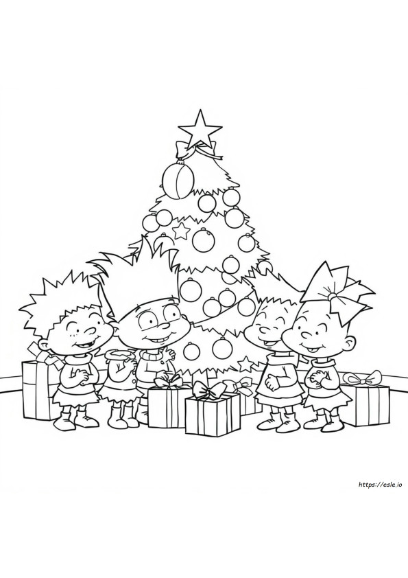 Rugrats Christmas Coloring Pages