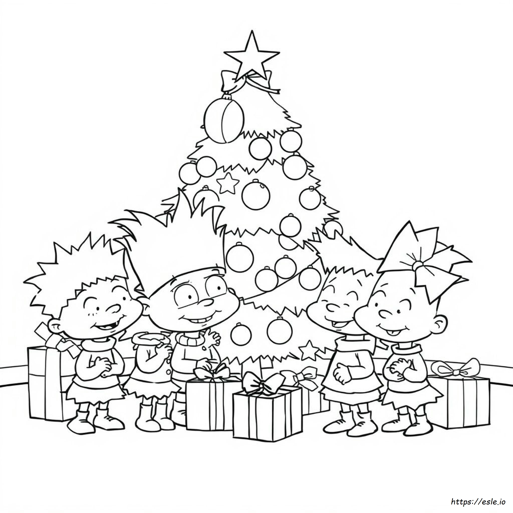 Desene De Colorat Cu Rugrats De Crăciun