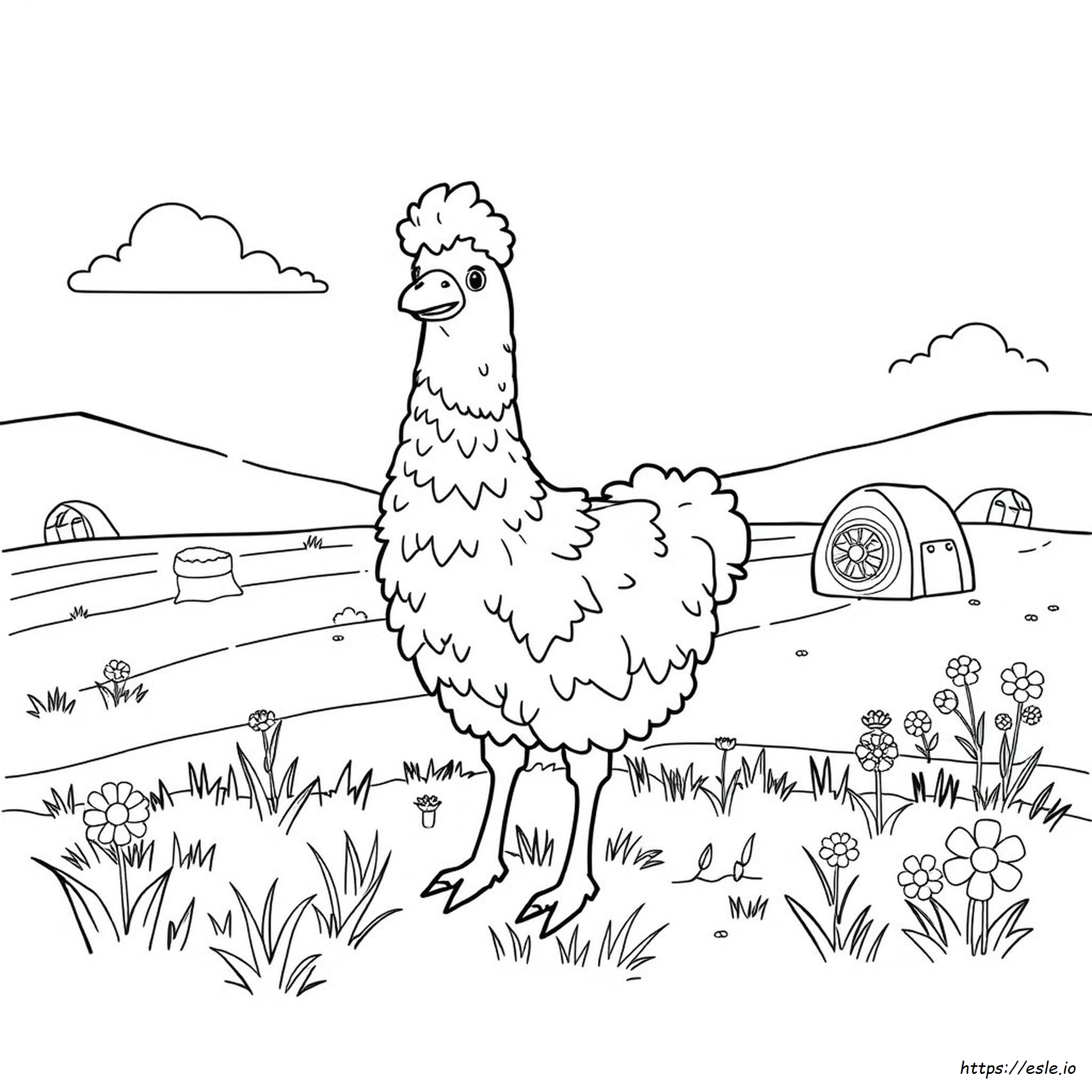 Gallina Coloring Page