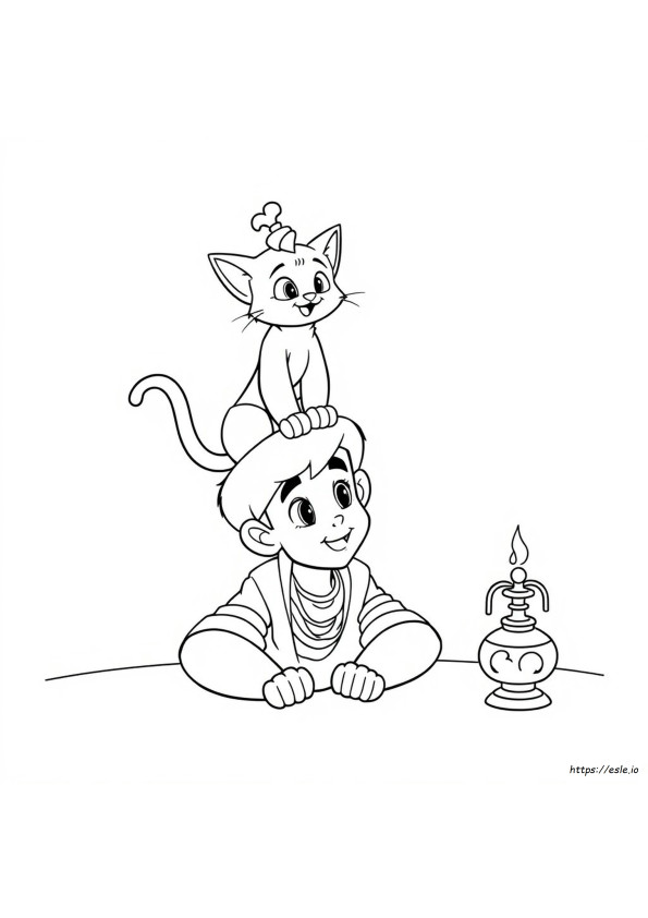 Rajah Aladdin Coloring Pages