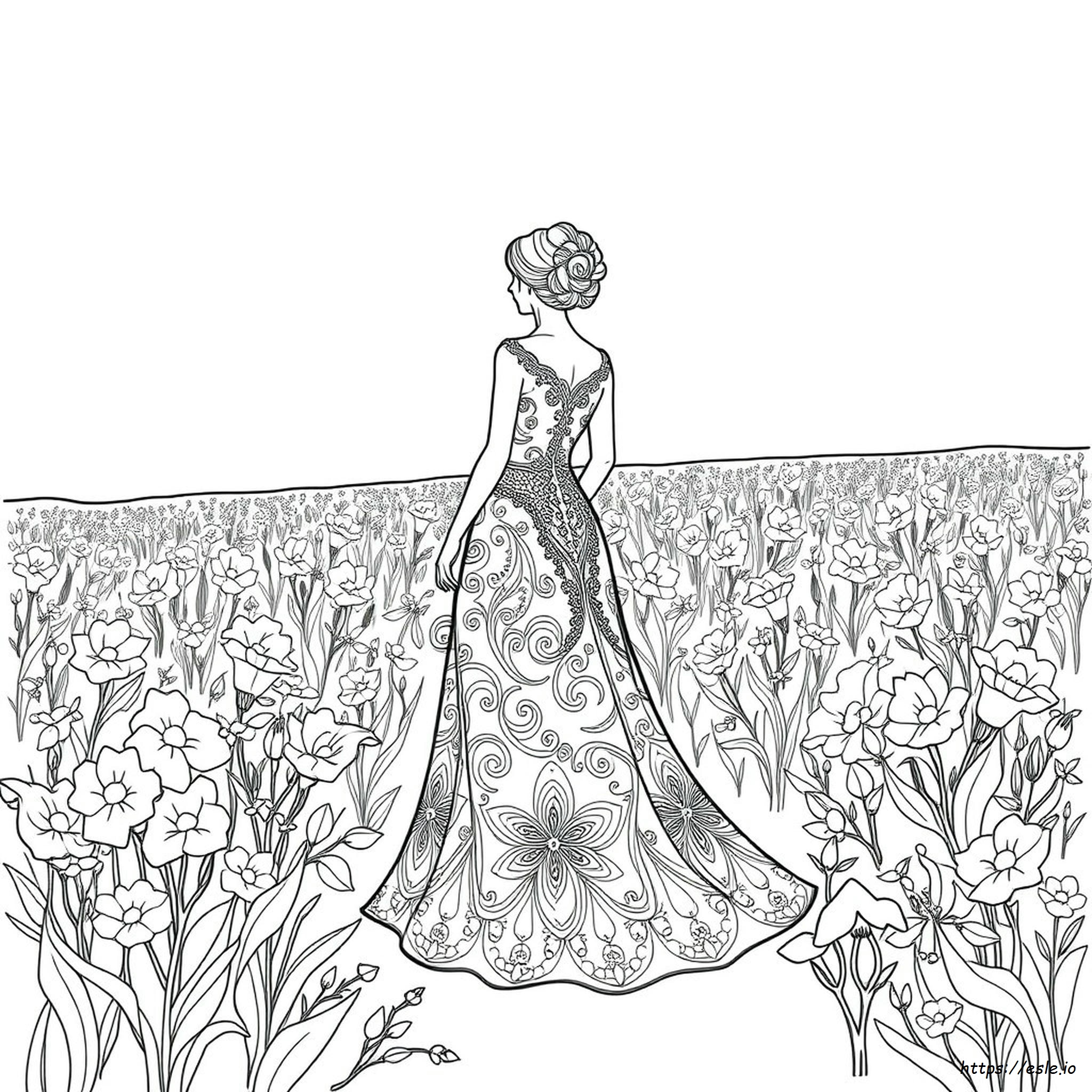 Gowns Coloring Pages