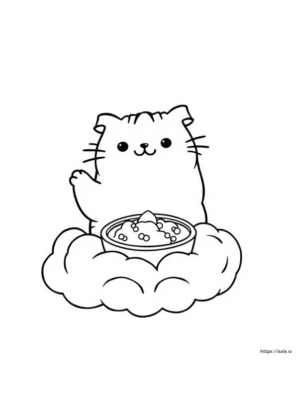 Kawaii Pusheen Coloring Pages