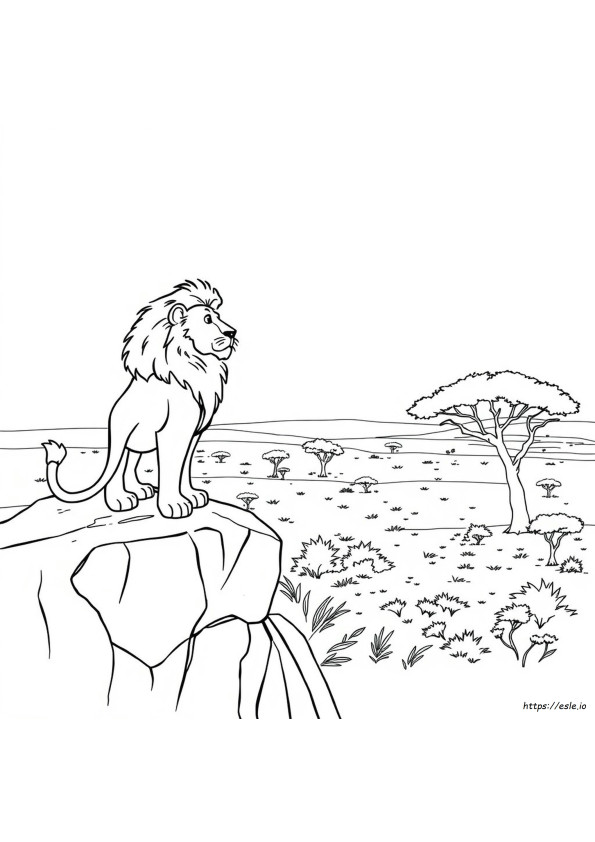 Aslan Boyama Sayfaları Yazdır