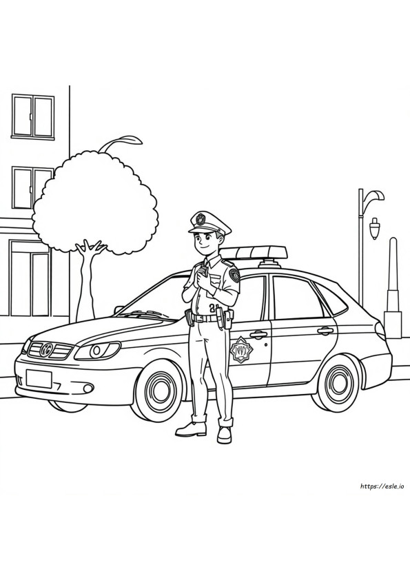Garis Besar Polisi Untuk Mewarnai