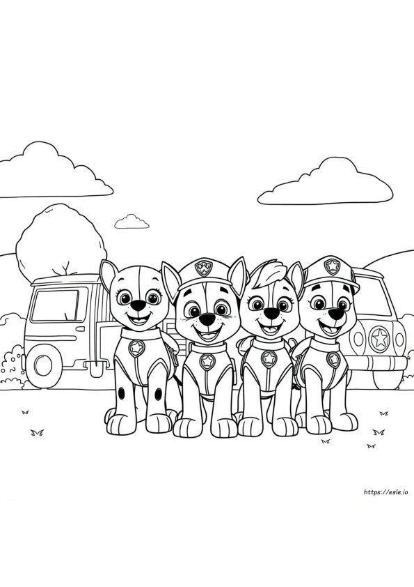 Paw Patrol Ausmalbilder