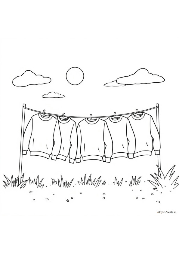 Sweatshirt Coloring Page