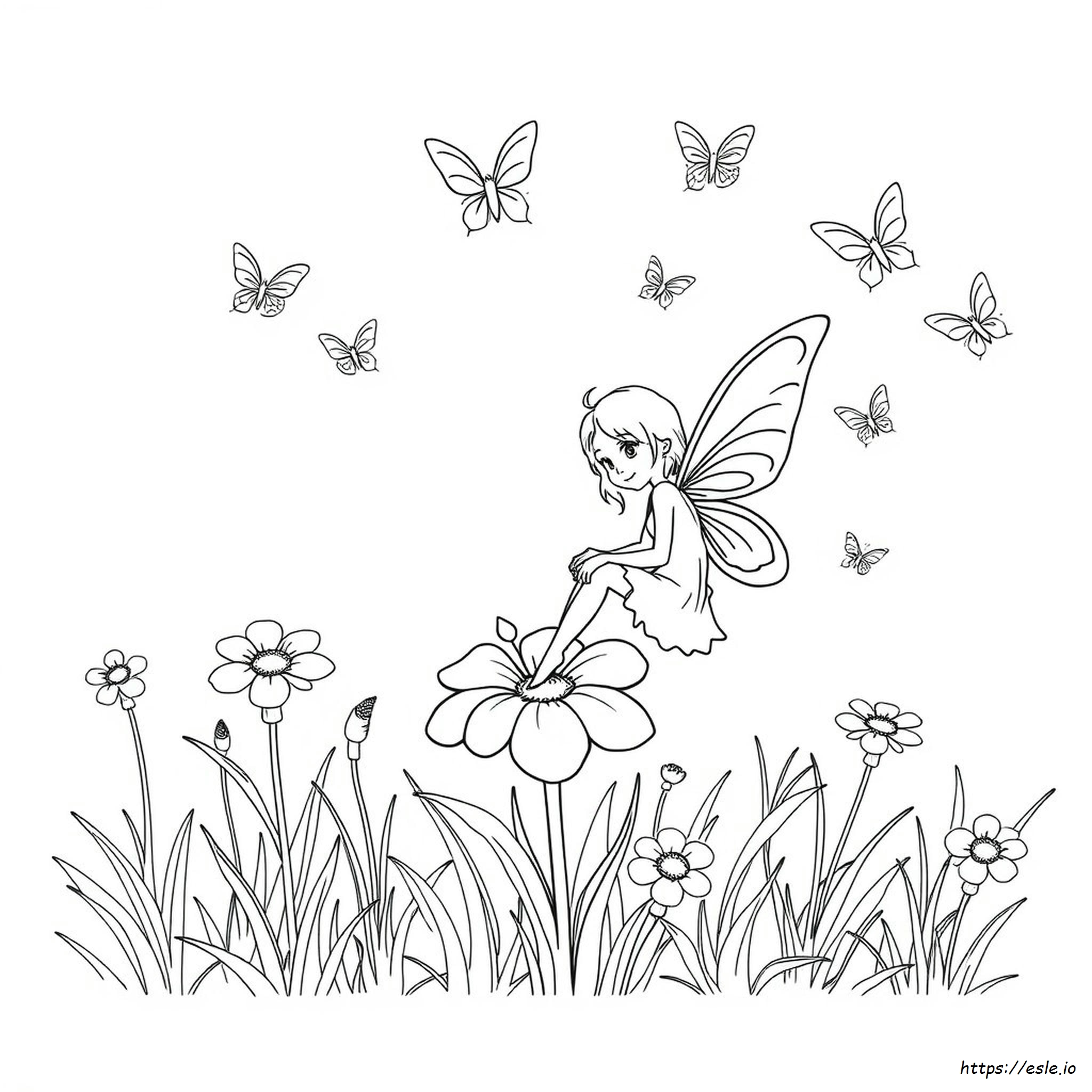 Dibujo De Hada Para Colorear