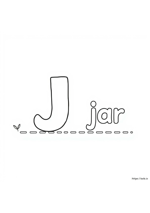 Letter J Colouring Pages