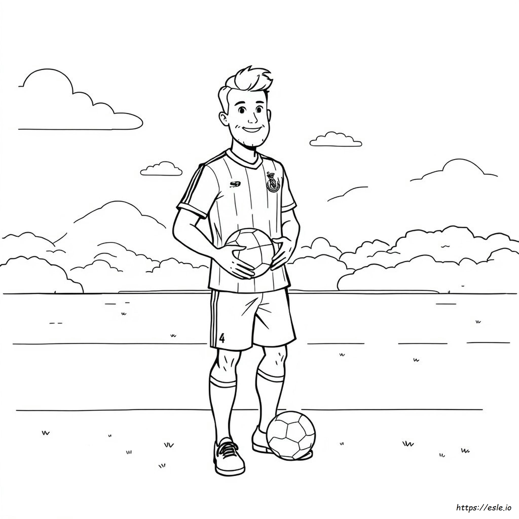 Harry Kane Colouring Pages