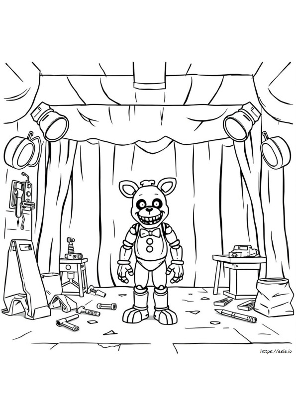 Fnaf 4 Coloring Pages Nightmare