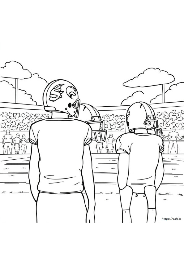 Coloriage Casque De Footballeur À Imprimer