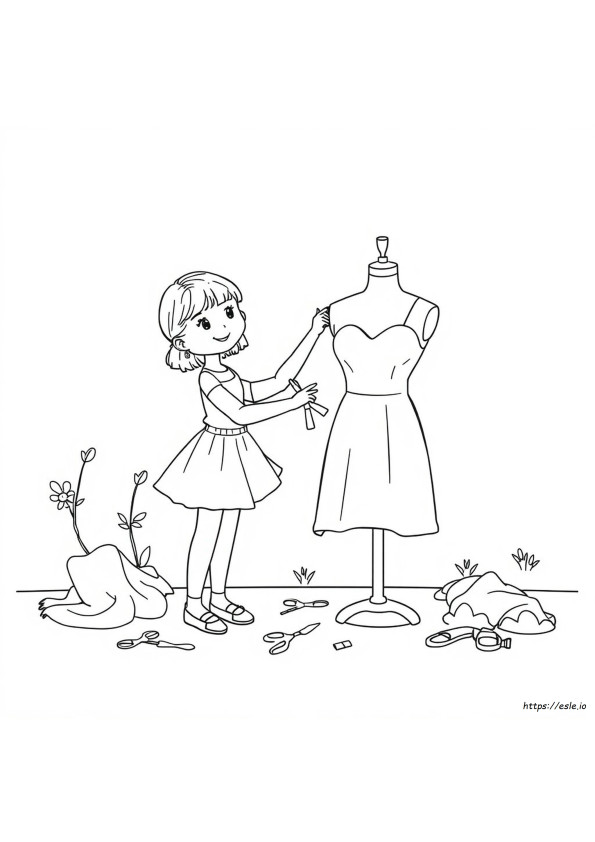 Design Your Own Dress Coloring Pages