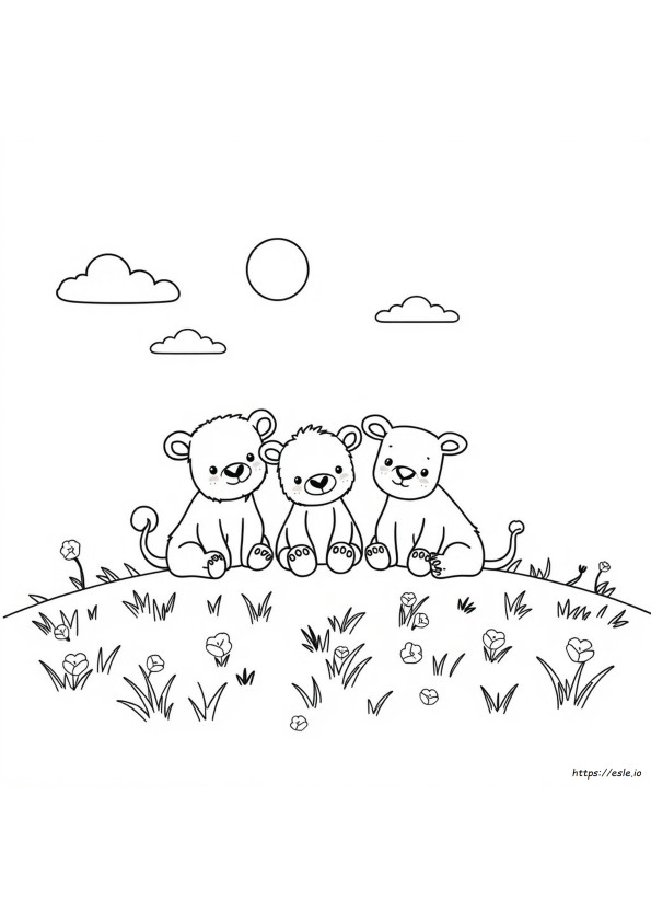 Feuilles De Coloriage D'animaux Mignons