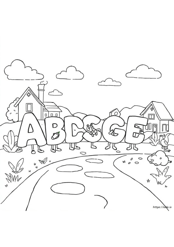 Letter Factory Coloring Pages