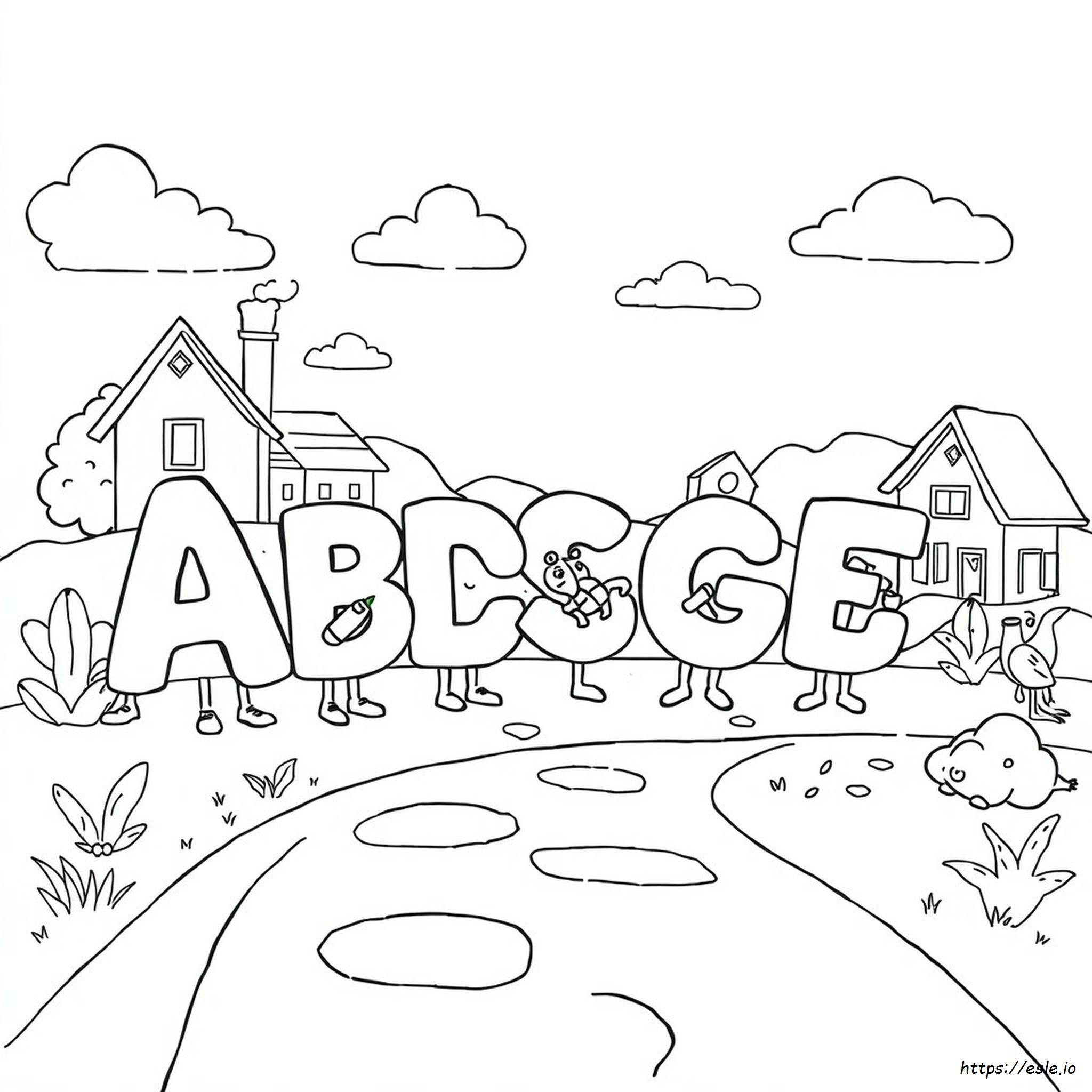 Buchstabenfabrik Ausmalbilder