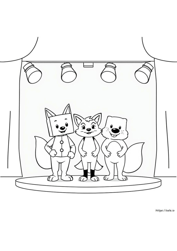Lankybox Foxy I Boxy Kolorowanki Do Druku