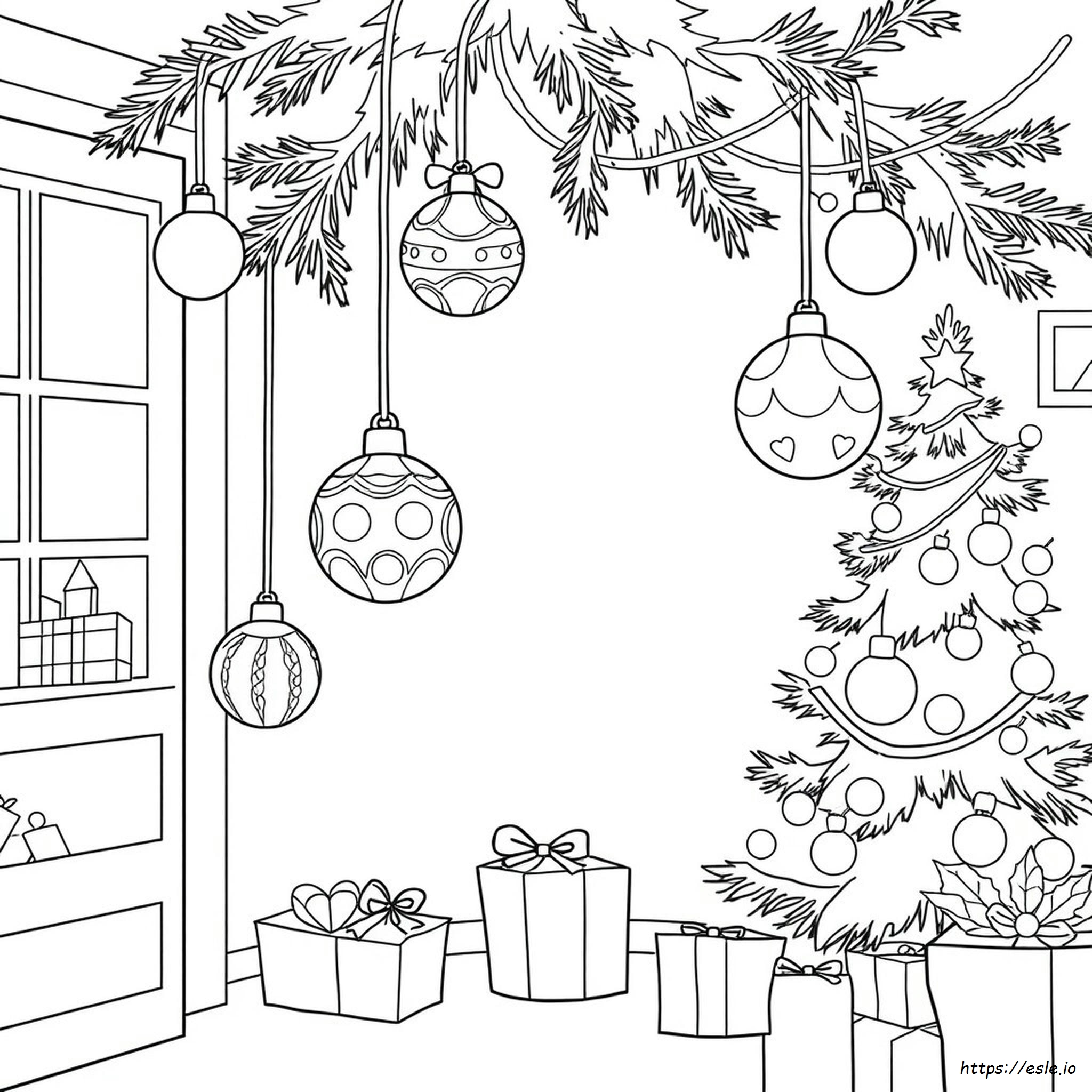 Weihnachtskugeln Ausmalbilder Zum Ausdrucken