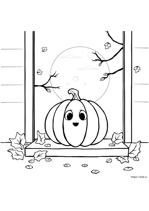 Söpö Kurpitsa Halloween Värityskuvat