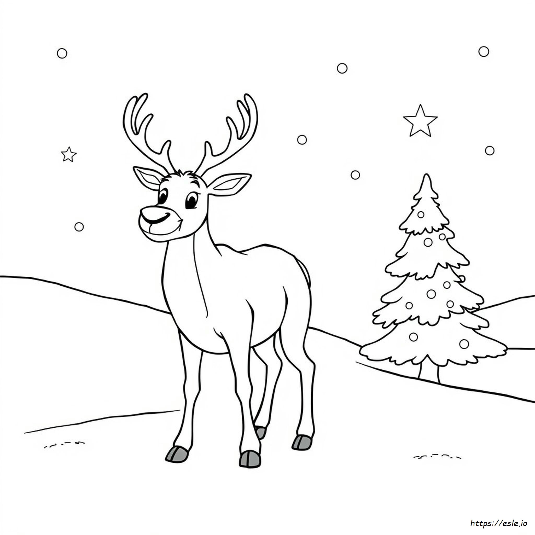 Coloring Rudal Colouring Rudolph