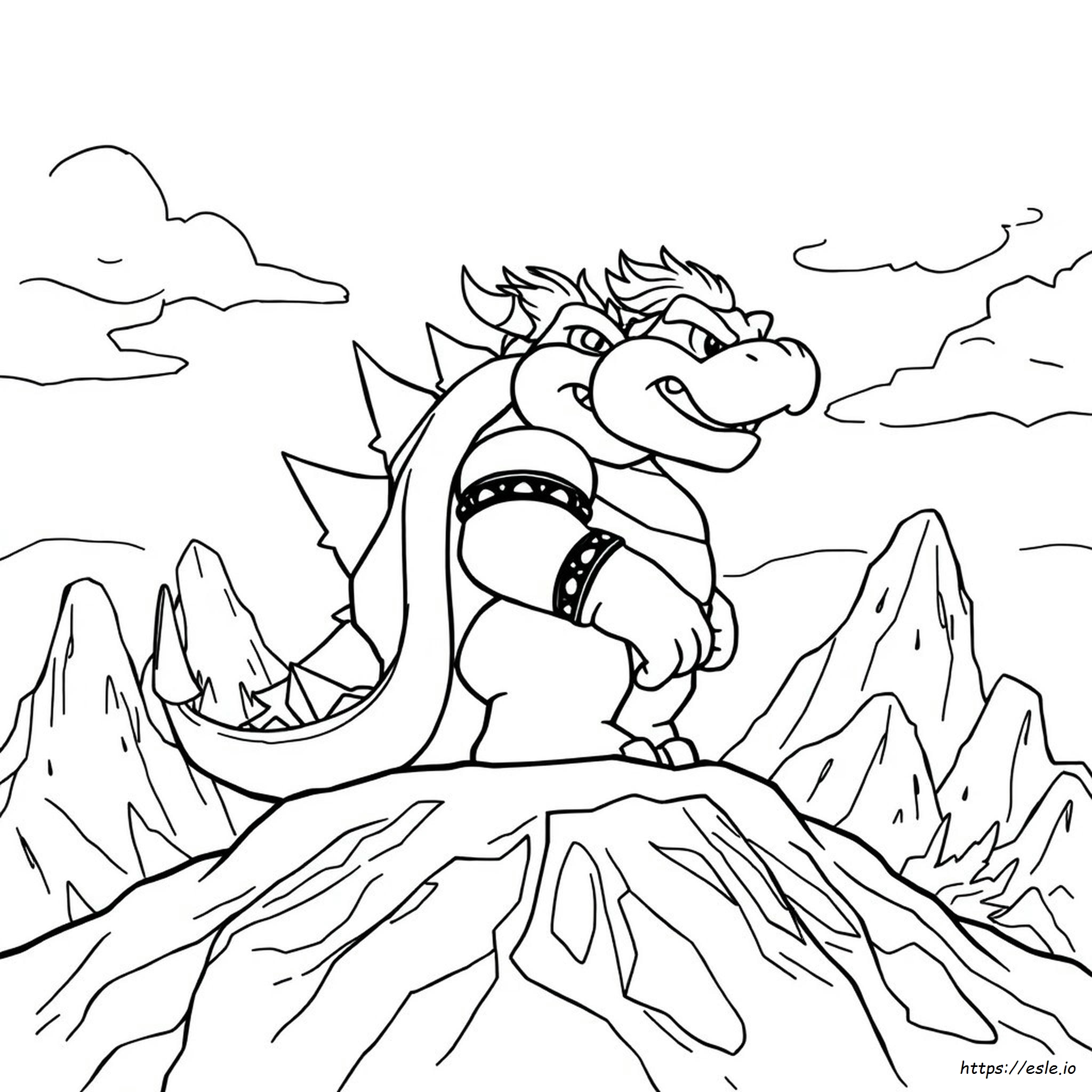 Bowser Coloring Page Pdf