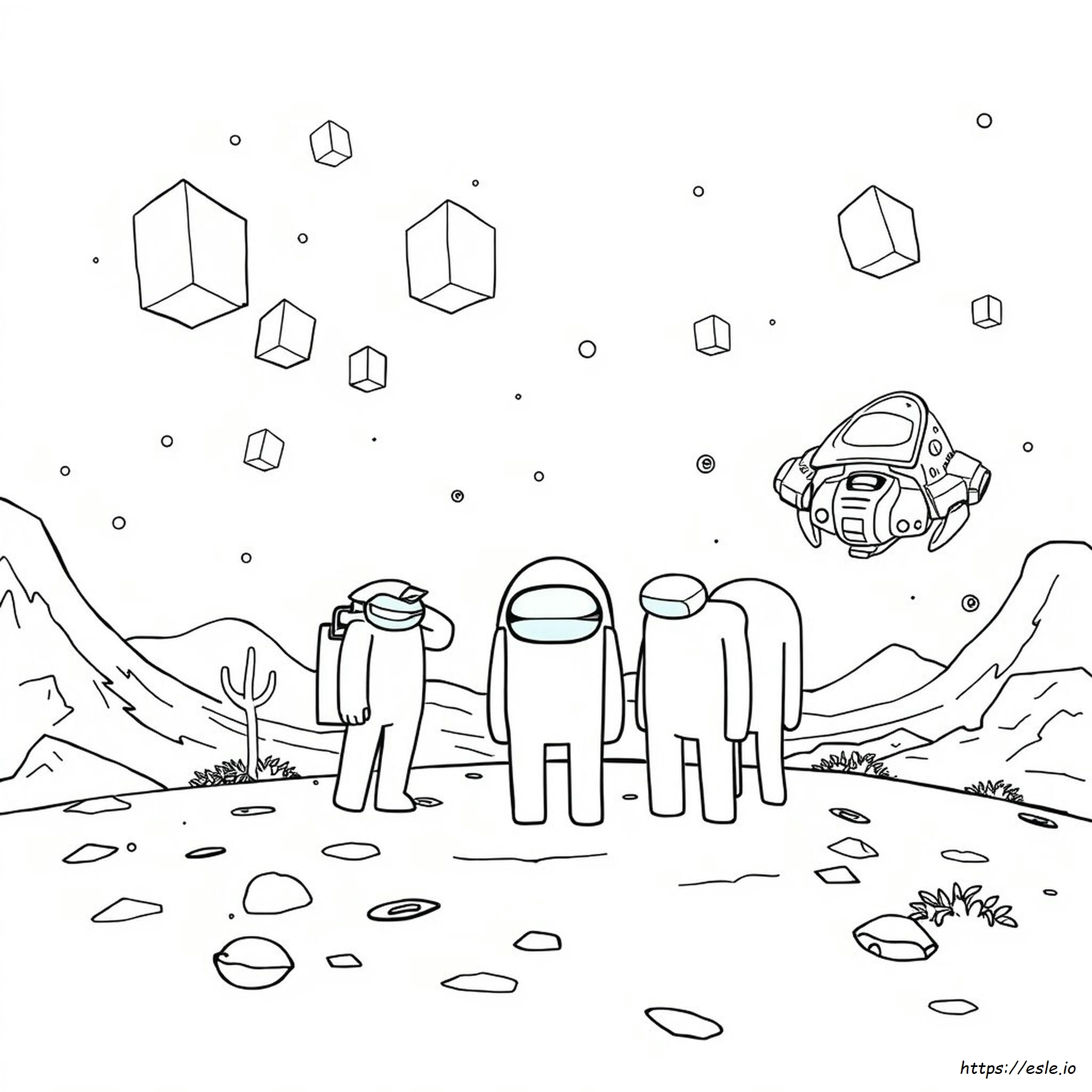 Among Us For Colouring