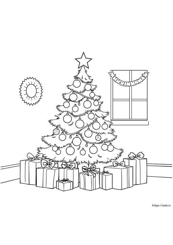 定番クリスマス ぬりえ