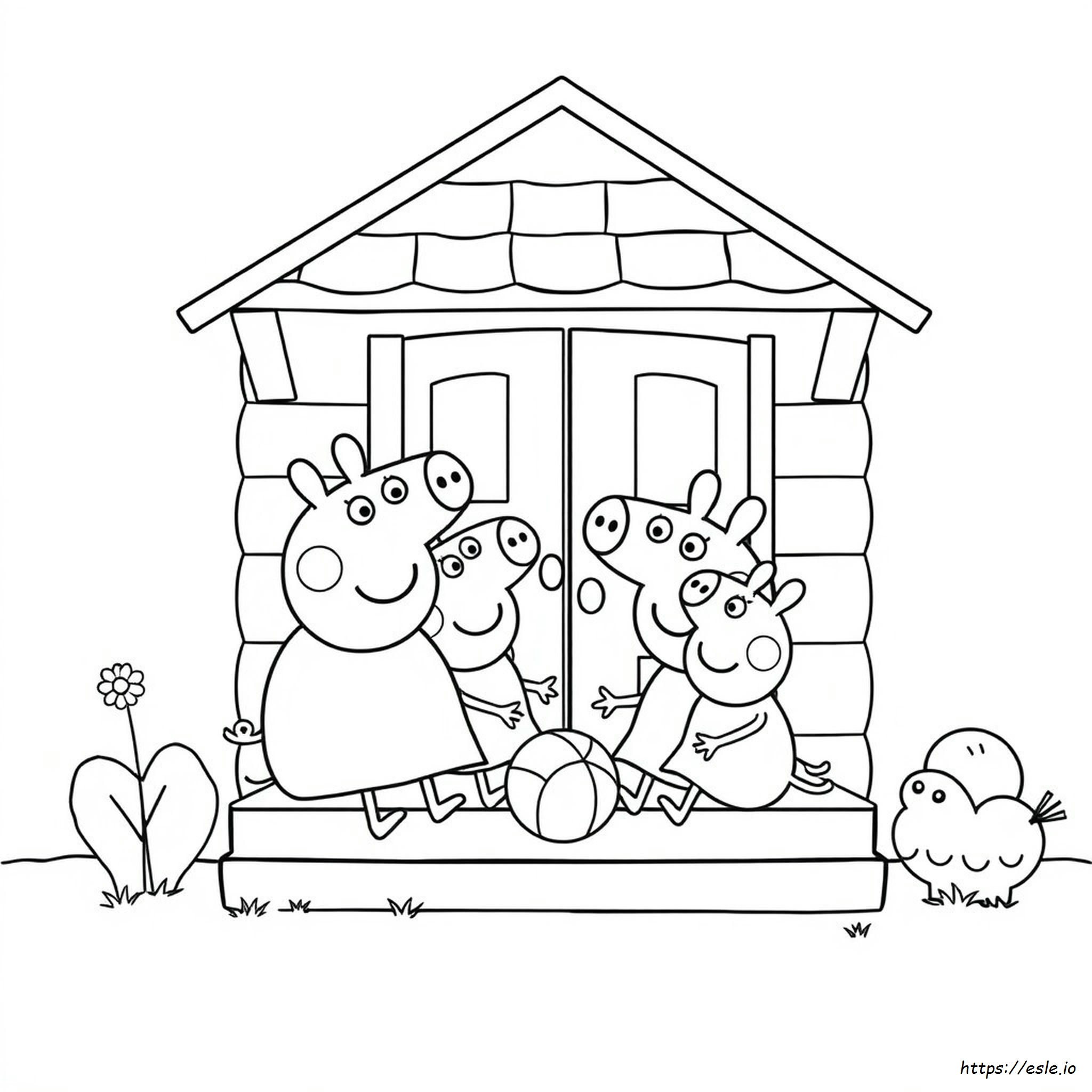 Peppa Pig Para Colorear Imprimible Gratis