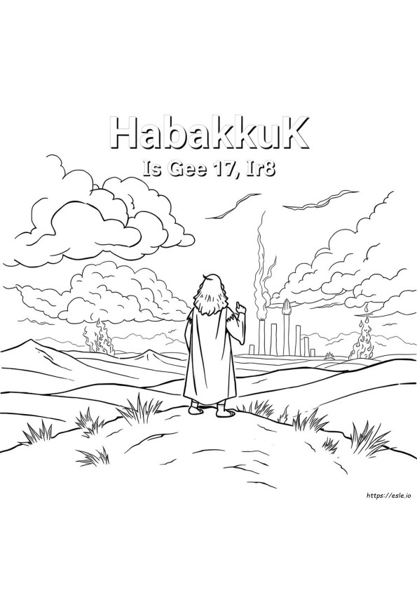 Habakkuk 3 17 18 Coloring Page