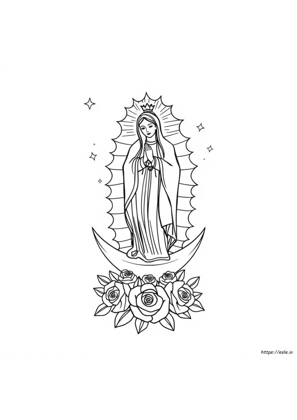 Our Lady Guadalupe Coloring Page