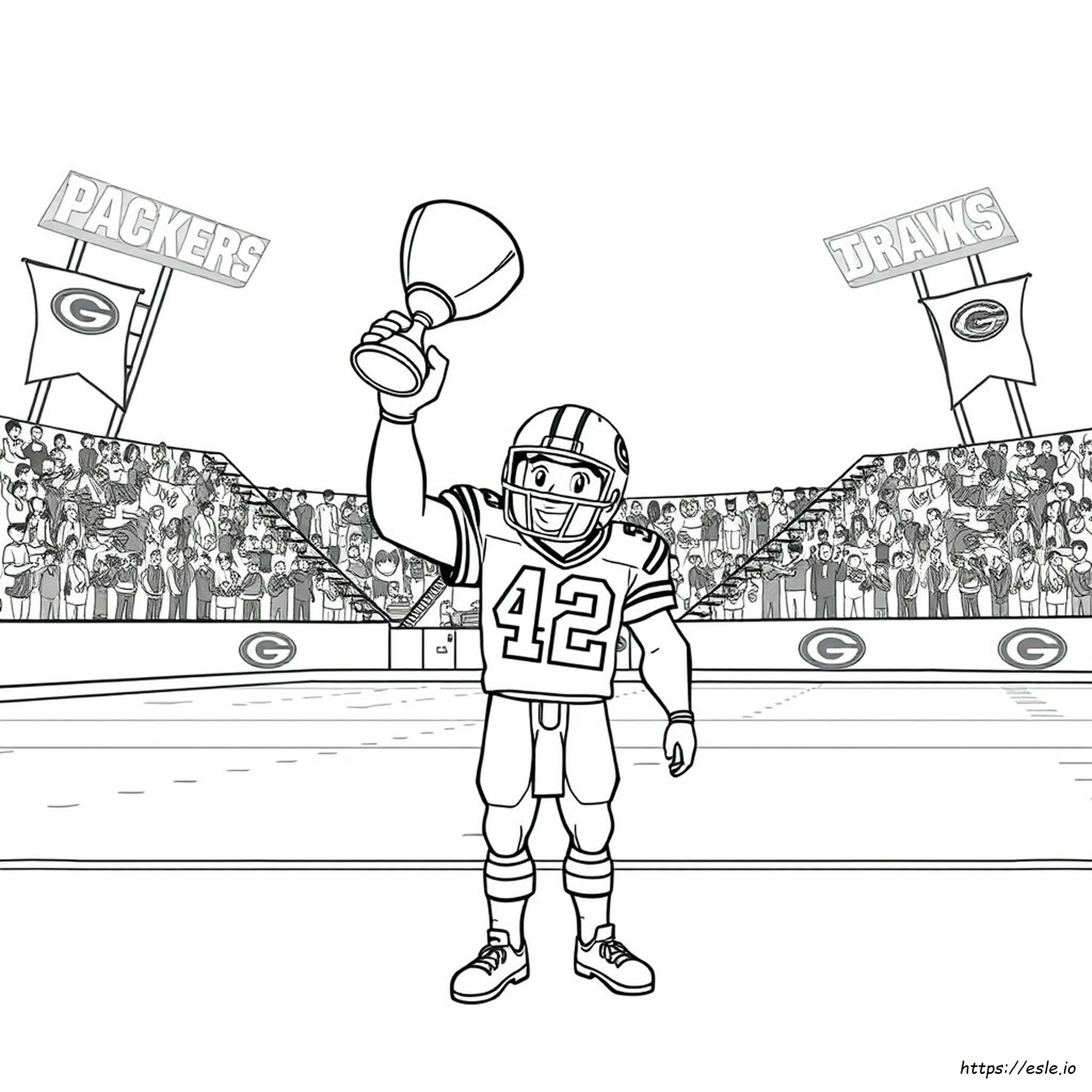 Green Bay Packers Coloring Sheet