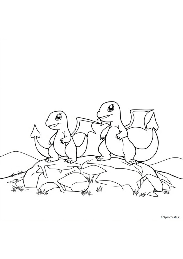 Charizard Pokemon Színező
