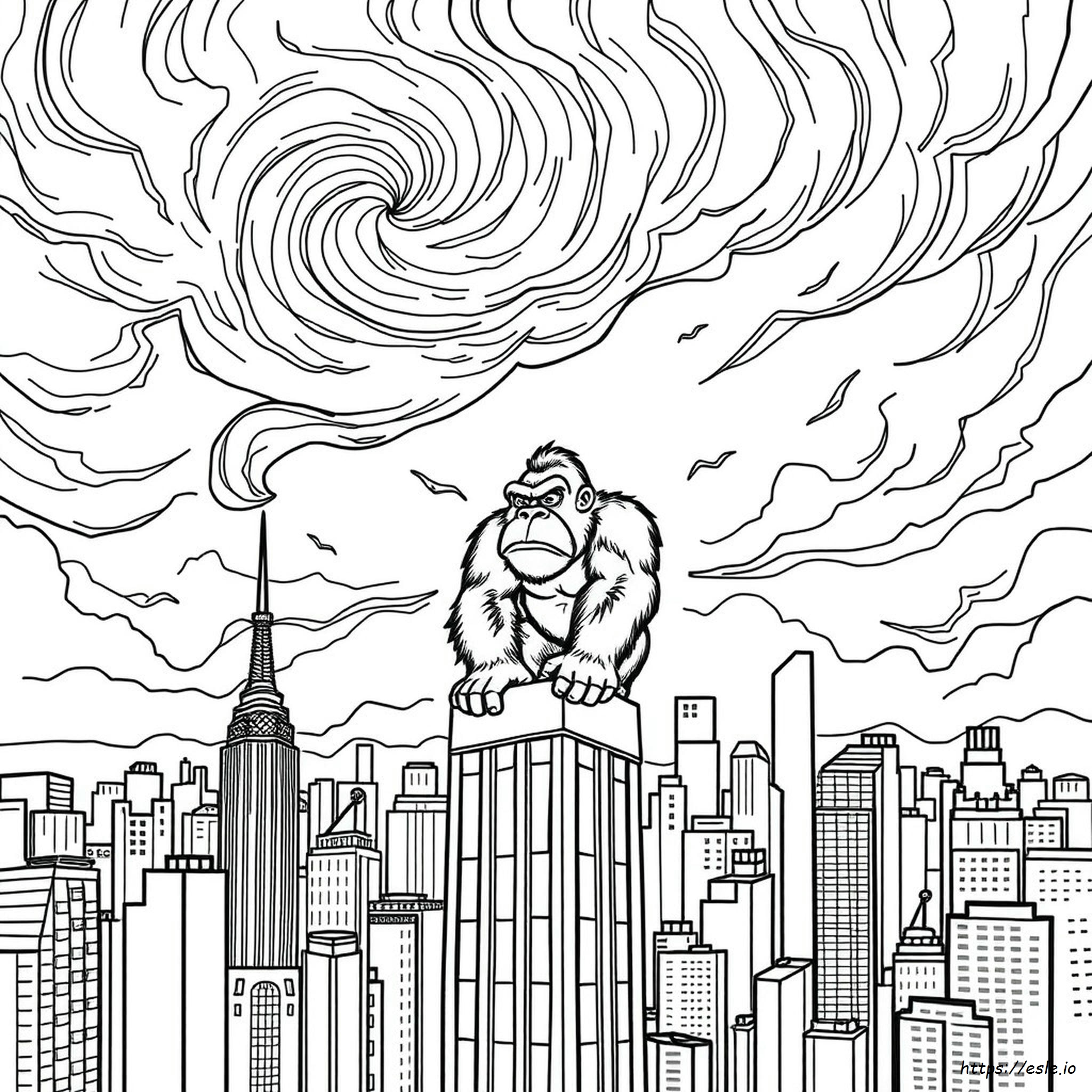 King Kong Gorilla Coloring Pages