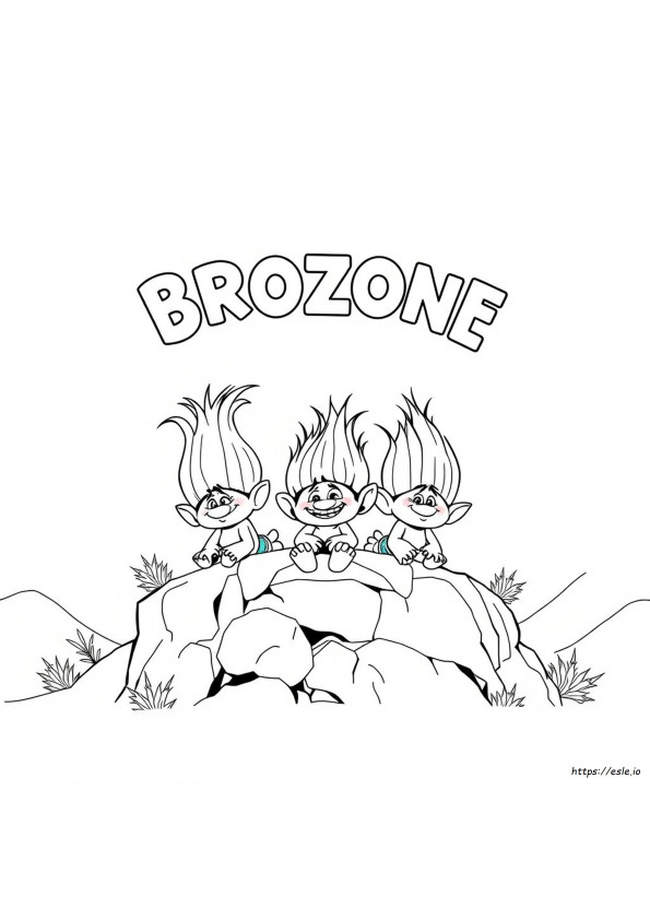 Trolls Brozone: Desenhos Para Colorir