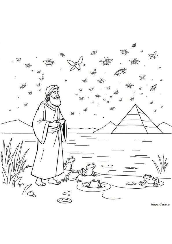 Moses And The Plagues Coloring Pages