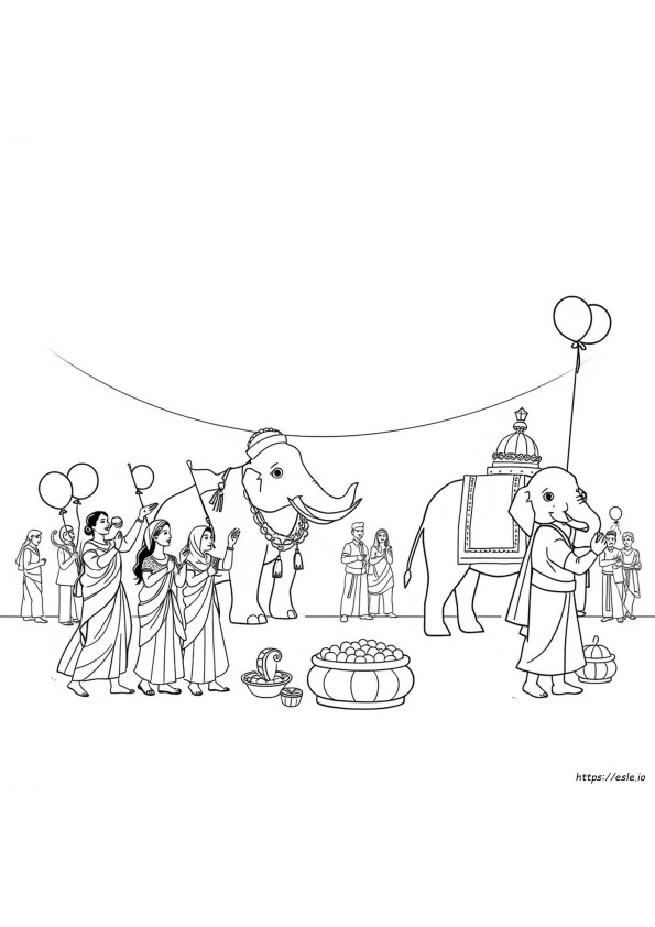 Sankranti Para Colorear