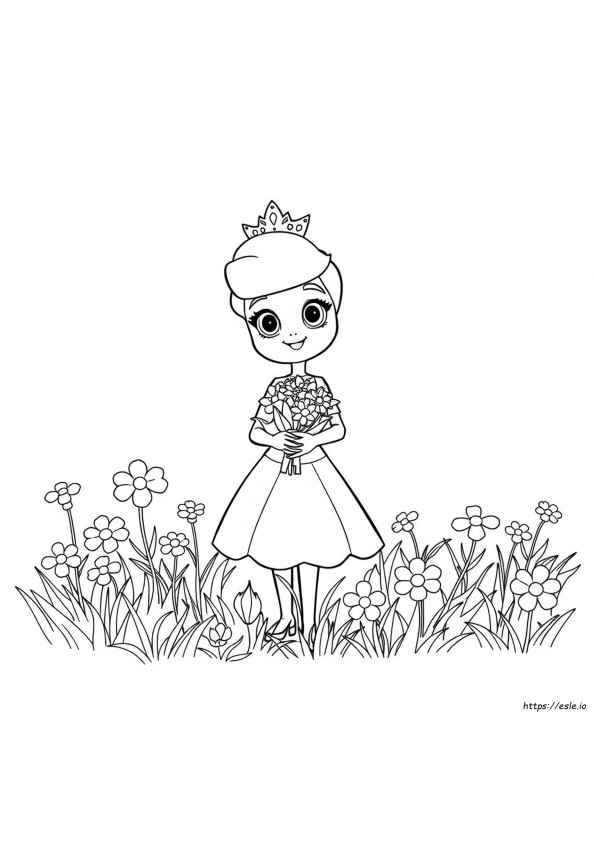 Princess Poppy Coloring