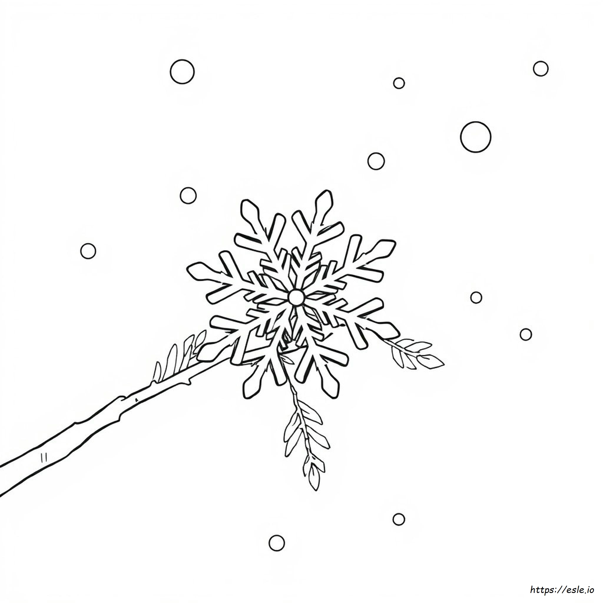 Snowflake Adult Coloring Page