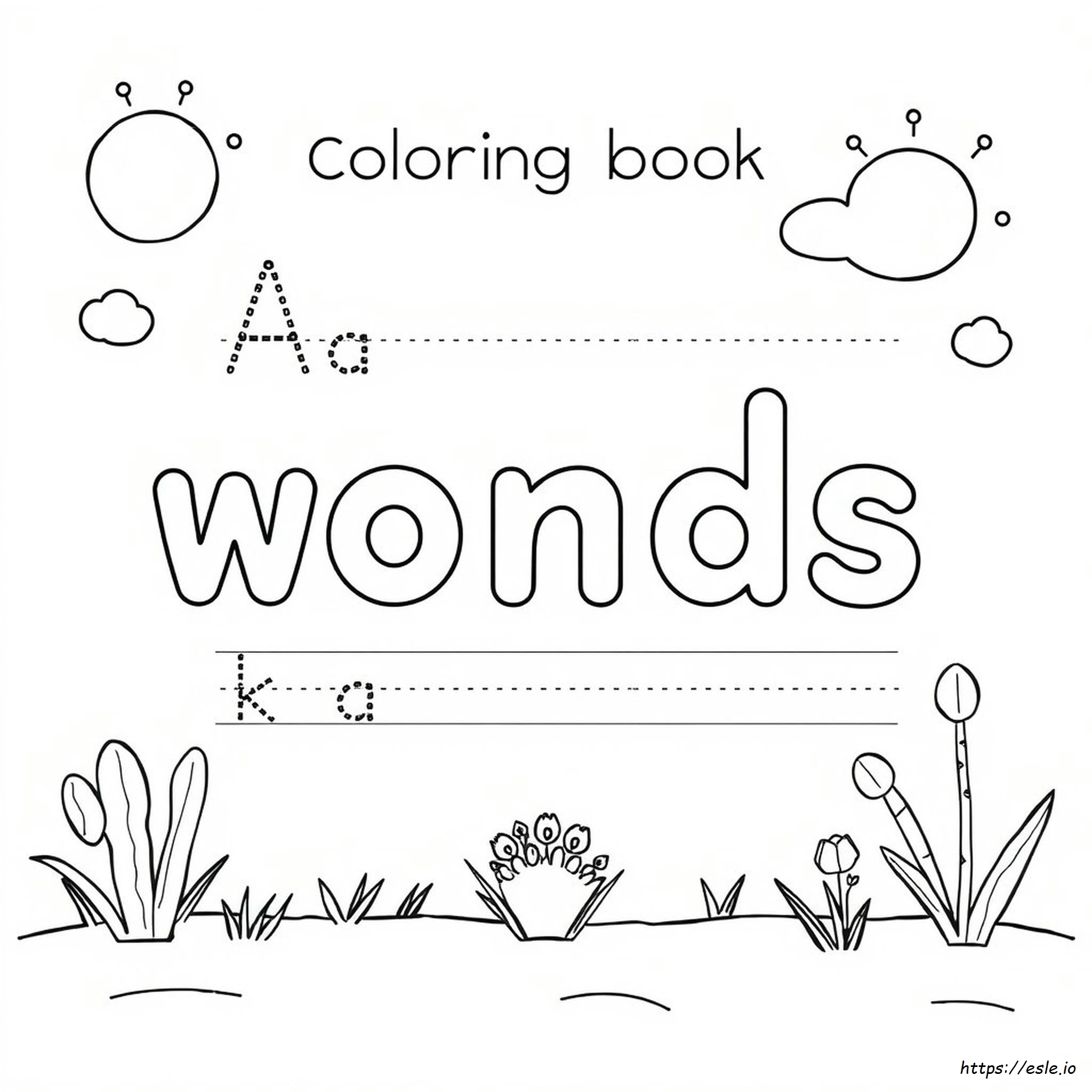 Word Coloring Worksheets