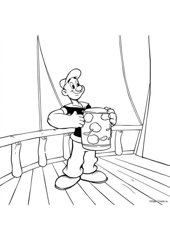 Dibujos De Popeye Para Colorear E Imprimir