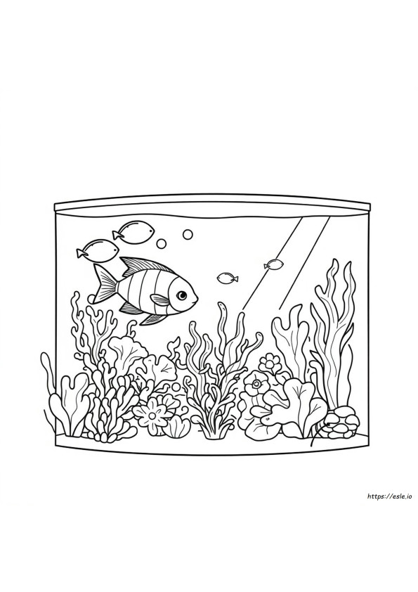 Aquarium Colouring Page