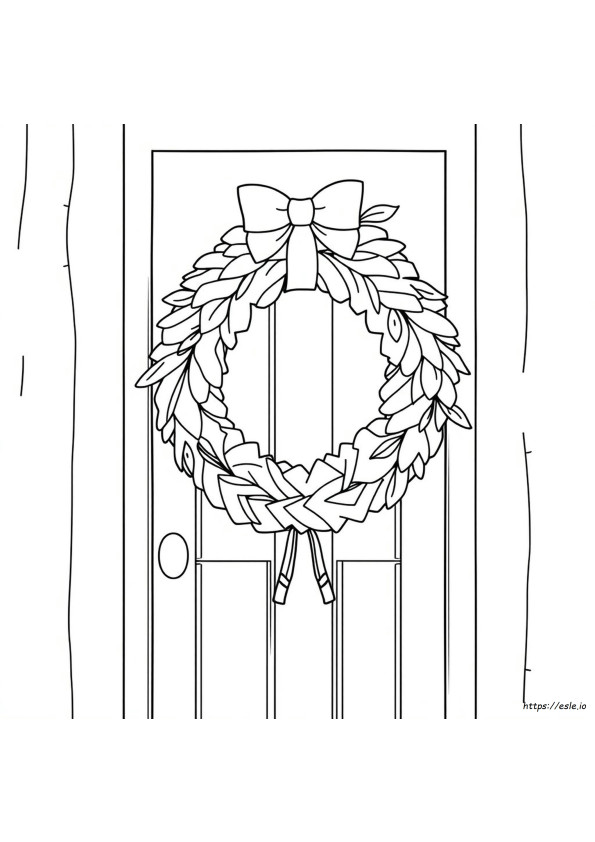 Blank Wreath Coloring Page